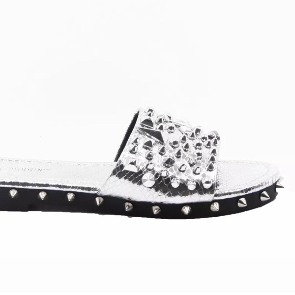 Silver studded sandal - Picture 2 of 3